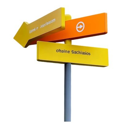 Panneau directionnel d'intersection