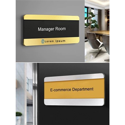 Plaques de porte de bureau